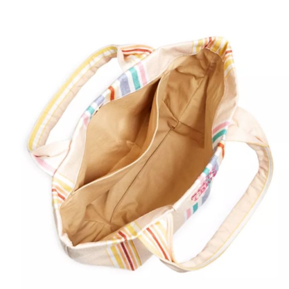 See by Chloé Laetizia Striped Tote Bag in Smooth Tan MSRP$450 Great Reviews - Picture 10 of 13